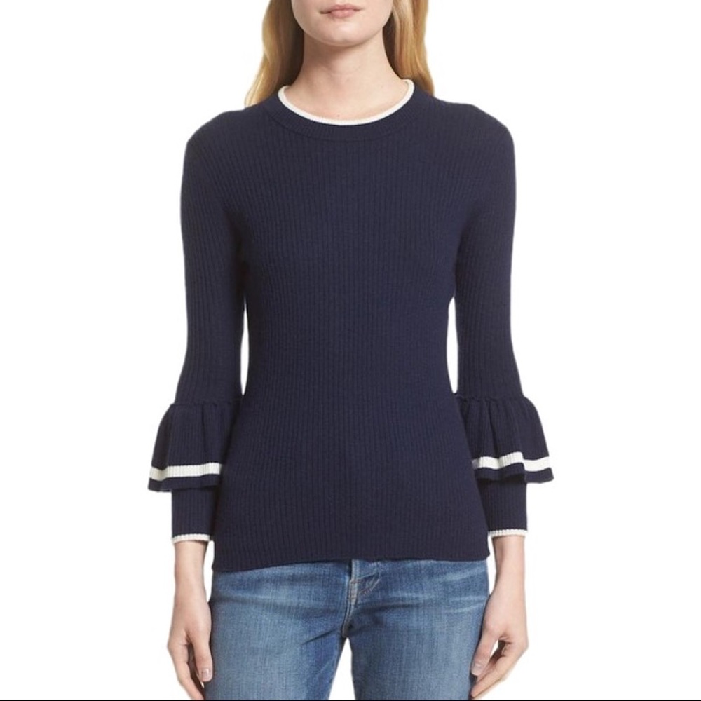 Frame Double Ruffle Cuff sweater
